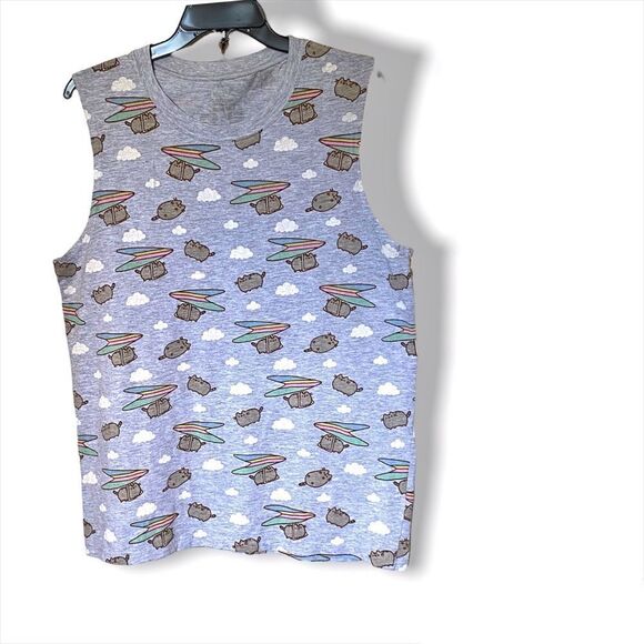 Pusheen Hang Gliding Cat Tank Top - Picture 6 of 6